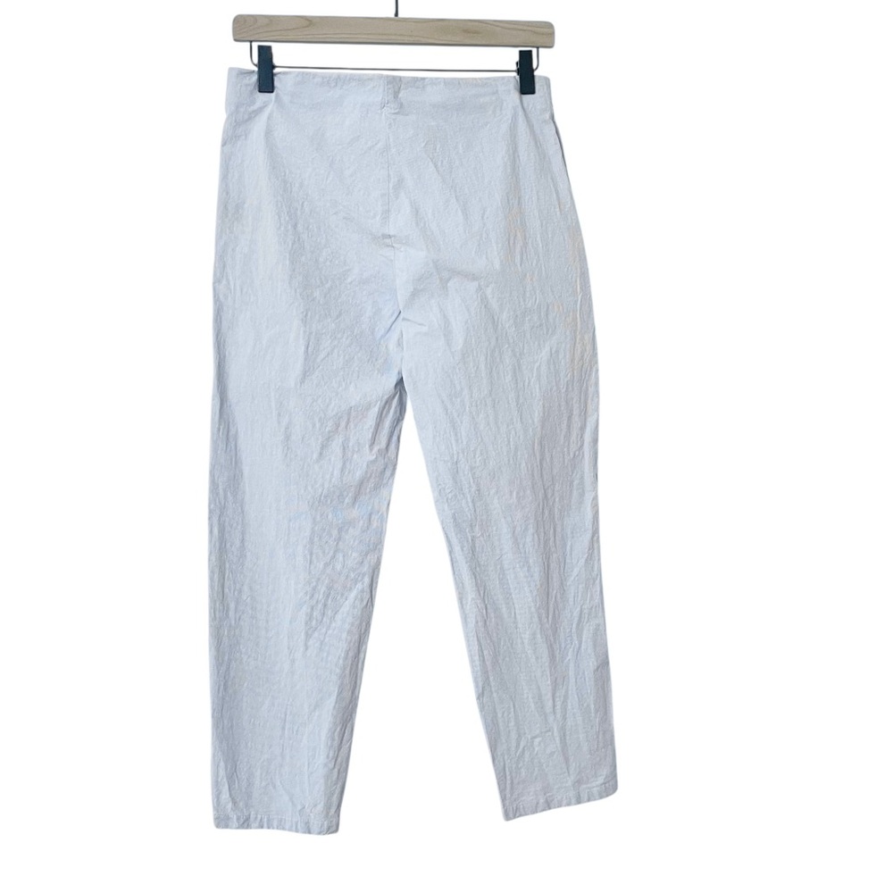 APUNTOB Light Blue & White Mini Striped Cropped Pants - Excellent Pre-Owned, XS